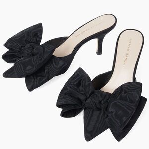 Loeffler Randall Margot Moiré Bow Mules SIZE 7